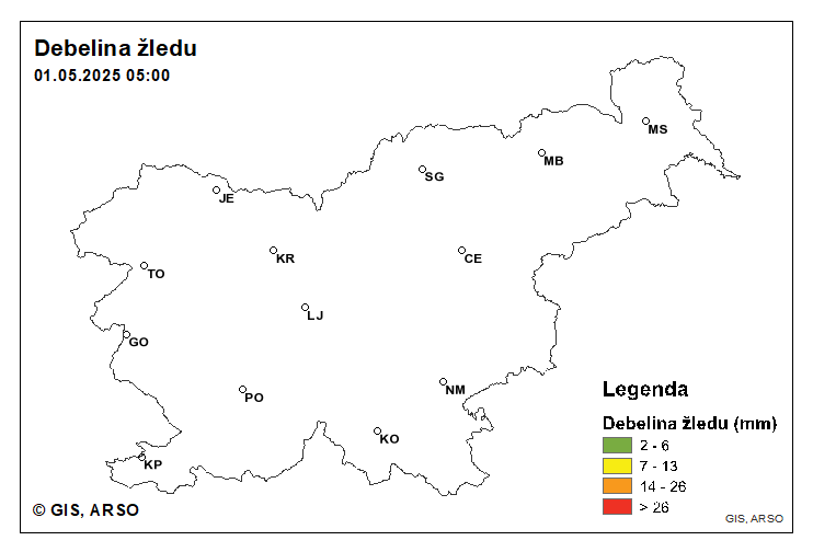Debelina žledu
