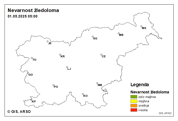 Nevarnost žledoloma
